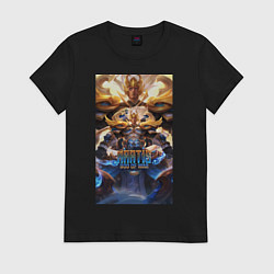 Футболка хлопковая женская Мартис, цвет: черный