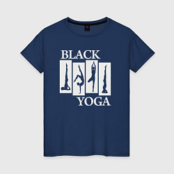 Женская футболка Black yoga