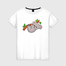 Женская футболка Милая коала на ветке