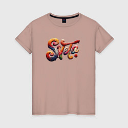 Женская футболка Sveta yarn art