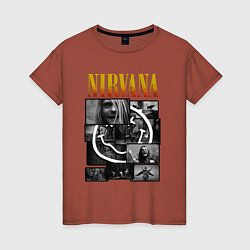 Женская футболка Nirvana kurt krist dave