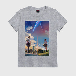 Женская футболка Твоё имя Таки Татибана