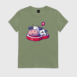 Женская футболка Добрая корова