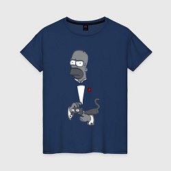 Женская футболка Homer godfather