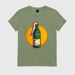 Женская футболка Пенное в бутылке