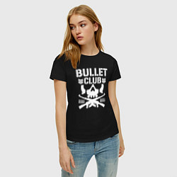Футболка хлопковая женская Bullet Club, цвет: черный — фото 2