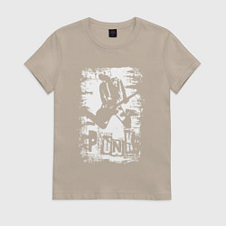 Женская футболка Punk music