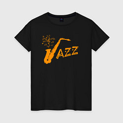 Женская футболка Jazz sax