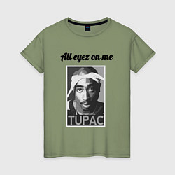 Женская футболка 2pac Art All eayz on me