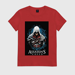 Женская футболка Assassins creed белый костюм