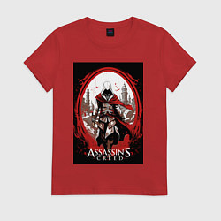 Женская футболка Assassins creed портал времени