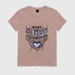 Женская футболка Сердце никогда не увядает