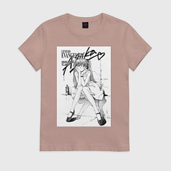 Женская футболка Евангелион Аска Сорью