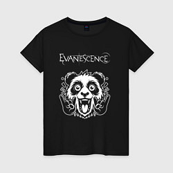 Женская футболка Evanescence rock panda