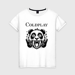 Женская футболка Coldplay - rock panda