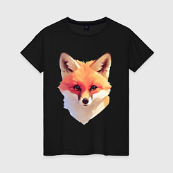Женская футболка Foxs head