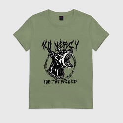 Женская футболка Нет пощады нечестивым