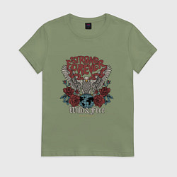 Женская футболка Сильный навсегда