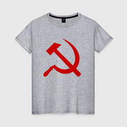 Женская футболка Serp i molot