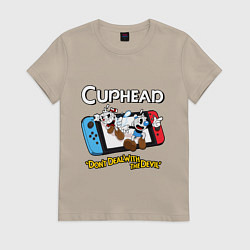 Женская футболка Switch cuphead