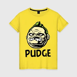 Женская футболка Pudge Face