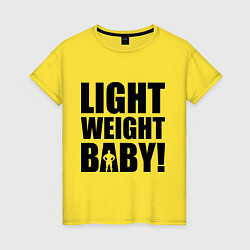 Футболка хлопковая женская Light weight baby, цвет: желтый