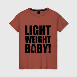 Футболка хлопковая женская Light weight baby, цвет: кирпичный