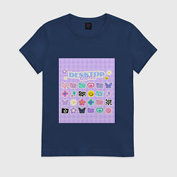 Женская футболка Ретро стиль нулевых y2k