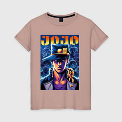 Женская футболка Jojo - Jotaro Kujo ai art