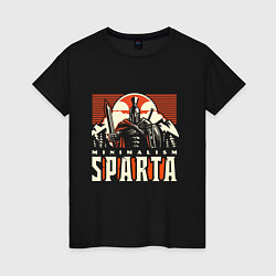 Футболка хлопковая женская Sparta, цвет: черный