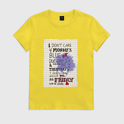 Женская футболка The Cure - Friday im in love
