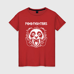 Женская футболка Foo Fighters rock panda