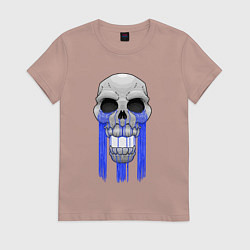 Женская футболка Плачущий череп