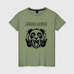 Женская футболка Crystal Castles - rock panda