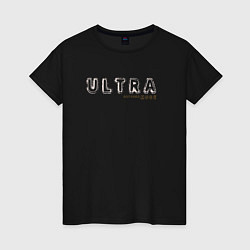 Футболка хлопковая женская Depeche Mode - Ultra logo, цвет: черный