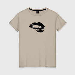 Женская футболка Абстрактные губы