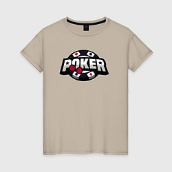 Женская футболка Poker game