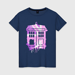 Женская футболка Pink tardis