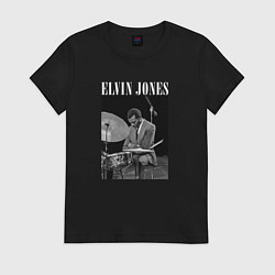Женская футболка Elvin Jones великий джазовый барабанщик