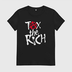 Женская футболка Tax the rich