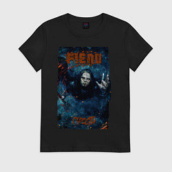 Футболка хлопковая женская FIEND - Прости, цвет: черный