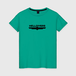 Женская футболка Helldivers Logo