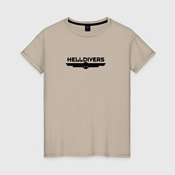 Женская футболка Helldivers Logo