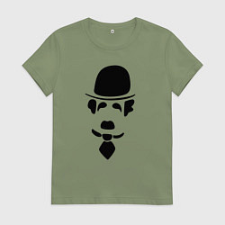 Женская футболка Чаплин лого