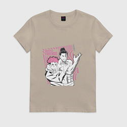 Женская футболка Магическая битва Итадори Besto friendo