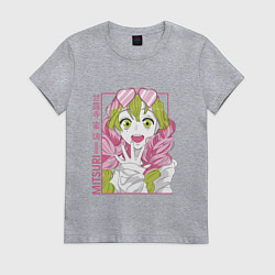 Женская футболка Митсури - Demon slayer Mitsuri