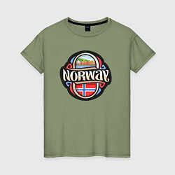 Женская футболка Норвегия