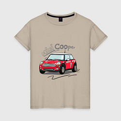 Женская футболка Mini Cooper