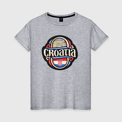 Женская футболка Хорватия