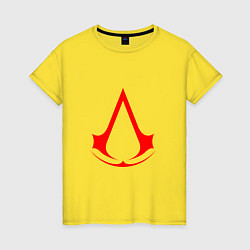 Женская футболка Red logo of assassins